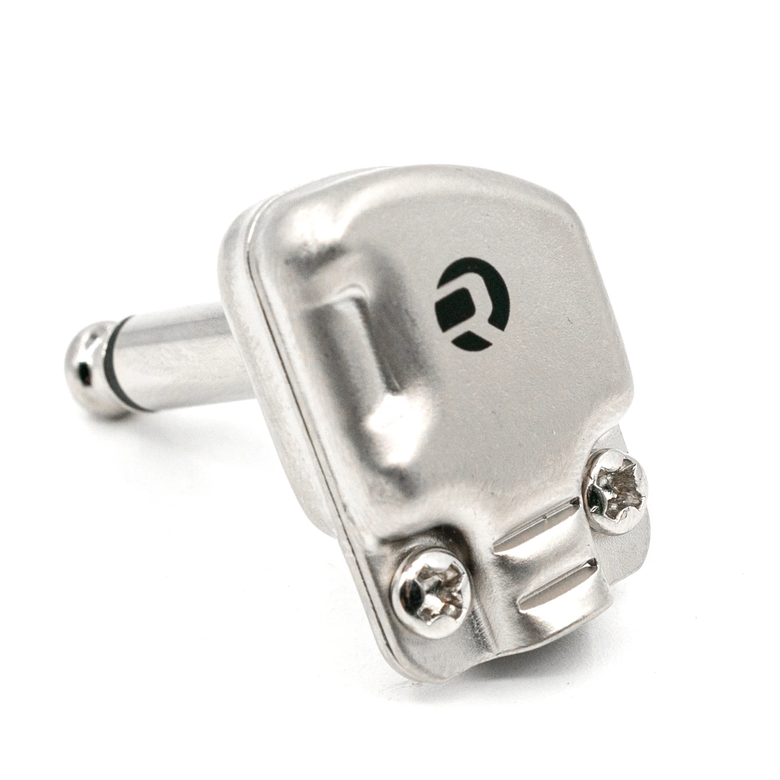 Neutrik's REAN pancake 6.35mm TS plug, Instrument effects flat jack plug, 90-degree right angle, Mono 1/4