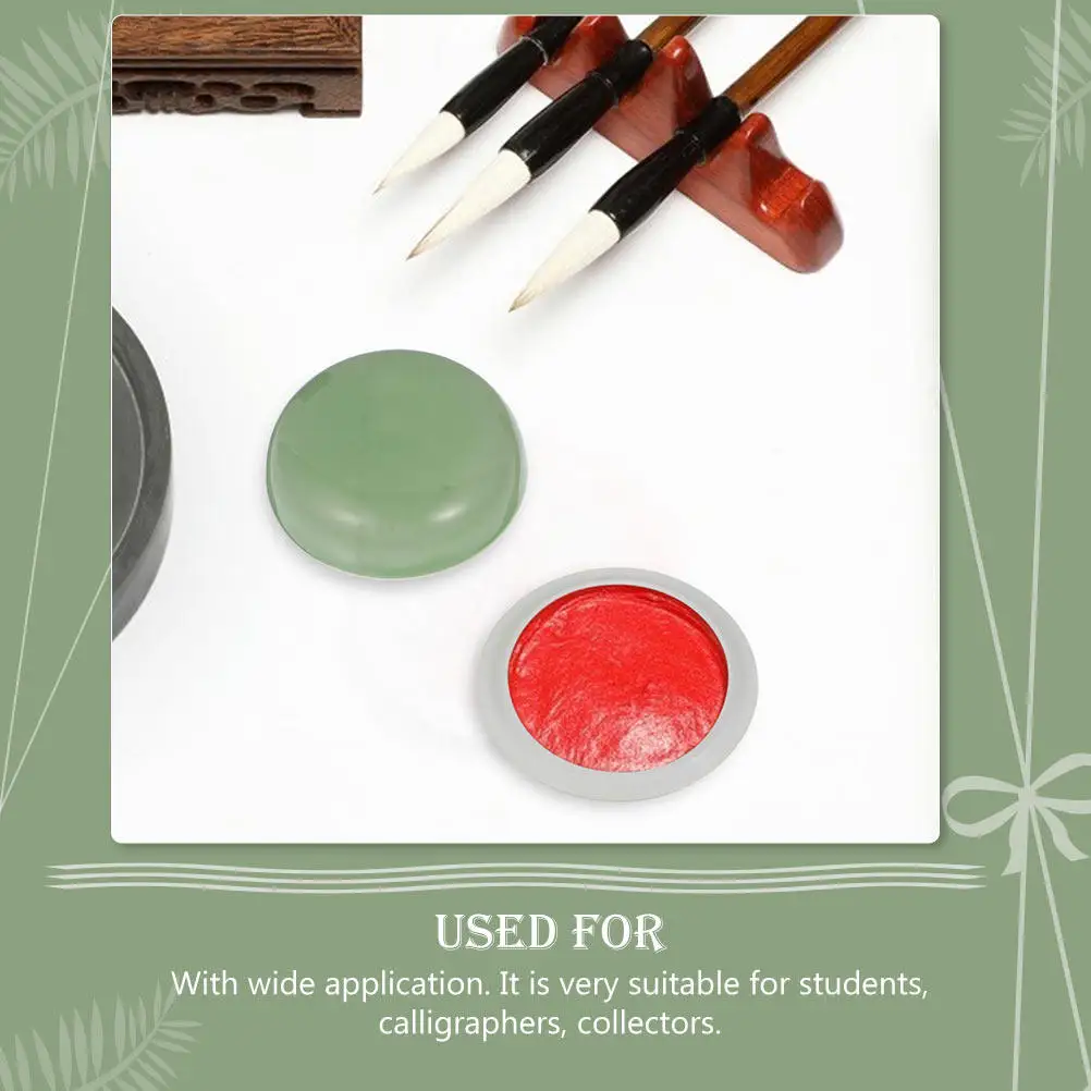 

Профессиональный керамический контейнер для чернил, красный, для хранения чернильной пасты, фарфоровый, для каллиграфии, настольный, декоративный элемент