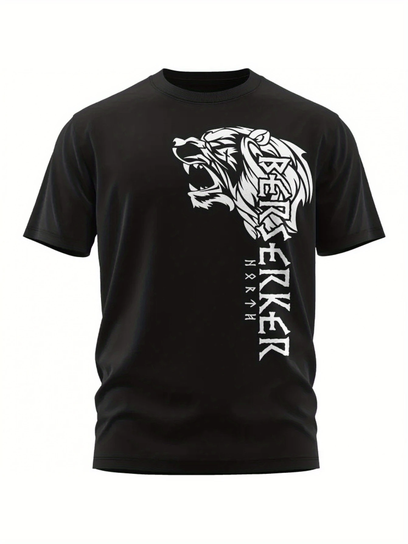 Men'S Norse Mythology Viking Berserk Bear Warrior Design T Shirt Cotton Tee Women Summer Novelty Oversize Streetwear Vintage
