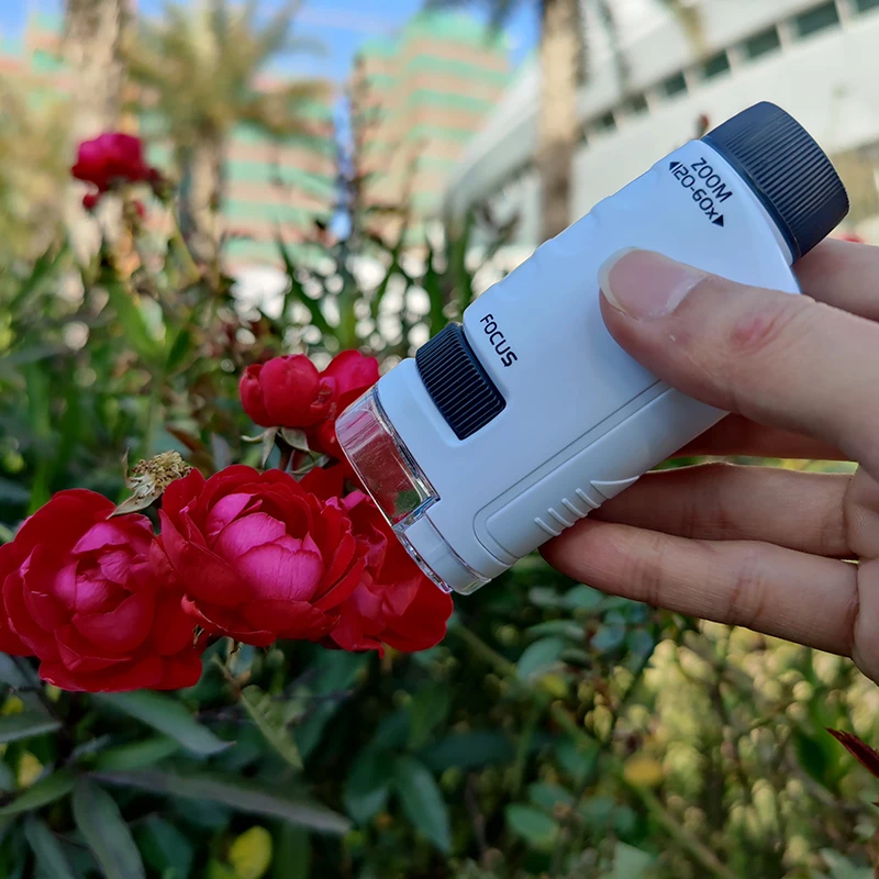 Firulab Minilabsters Miniscope Kids, Microscope de Poche Labsters pour Enfant, Microscope Portable Enfant Minilabsters pour Enfant Étudiants Laboratoire d'École à Domicile