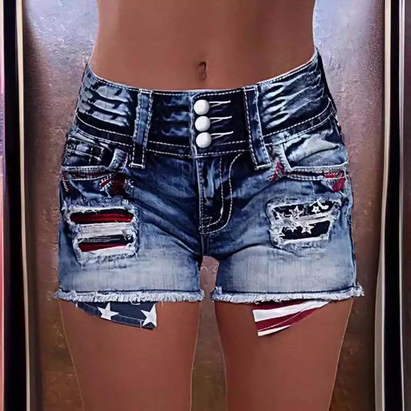 

Hot Sales Women's Clothing New Ripped Washed Denim Super Shorts Leisure Women's Jeans Casual Pants