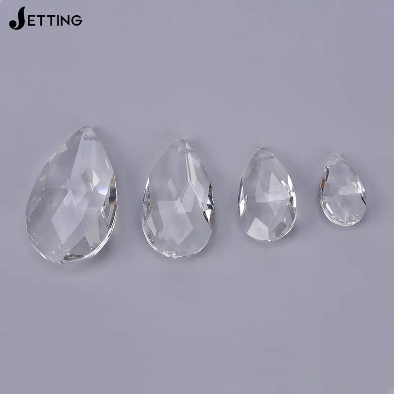 1pcs Clear Glass Crystals for Chandelier Crystals Lamp Multi Faceted Bead Hanging Drops Pendants