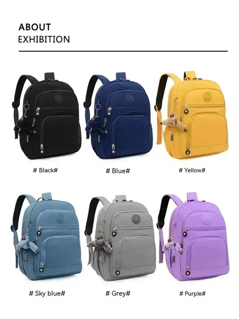 Oxford Cloth Large Capacity Shoulder Waterproof Student Korean Women Backpack Multi-layer Design School Book Pouch for Girls