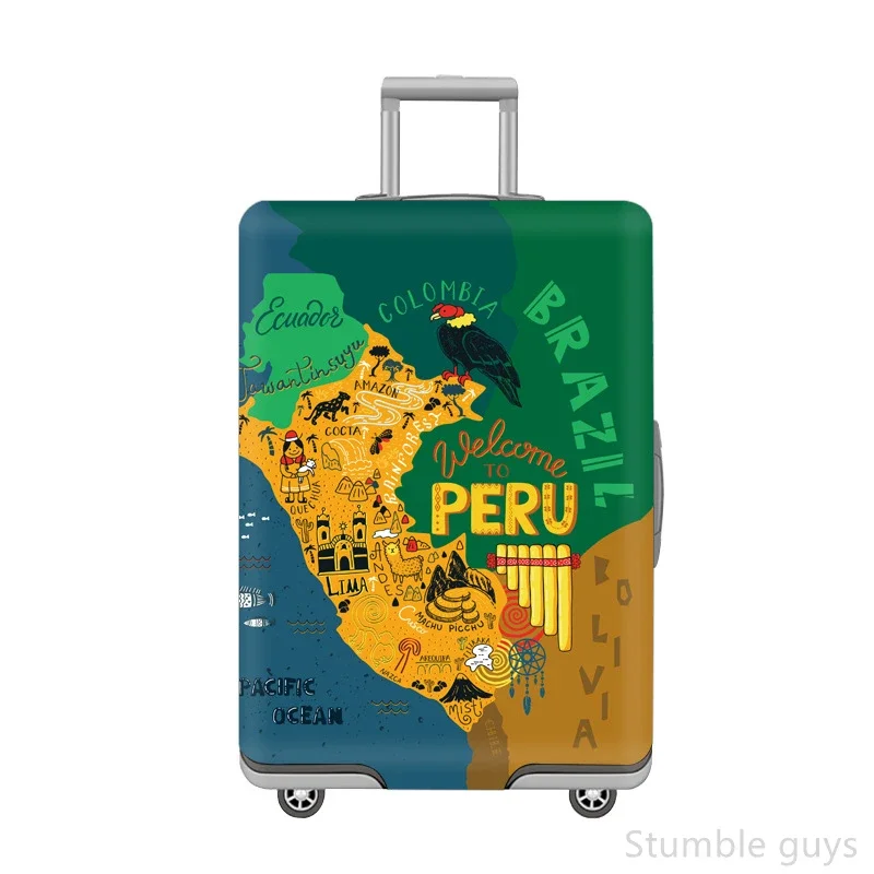 

Премиальный эластичный защитный чехол для чемодана, устойчивый к царапинам и пыли, прочный, подходит для багажа 18-32 дюймов