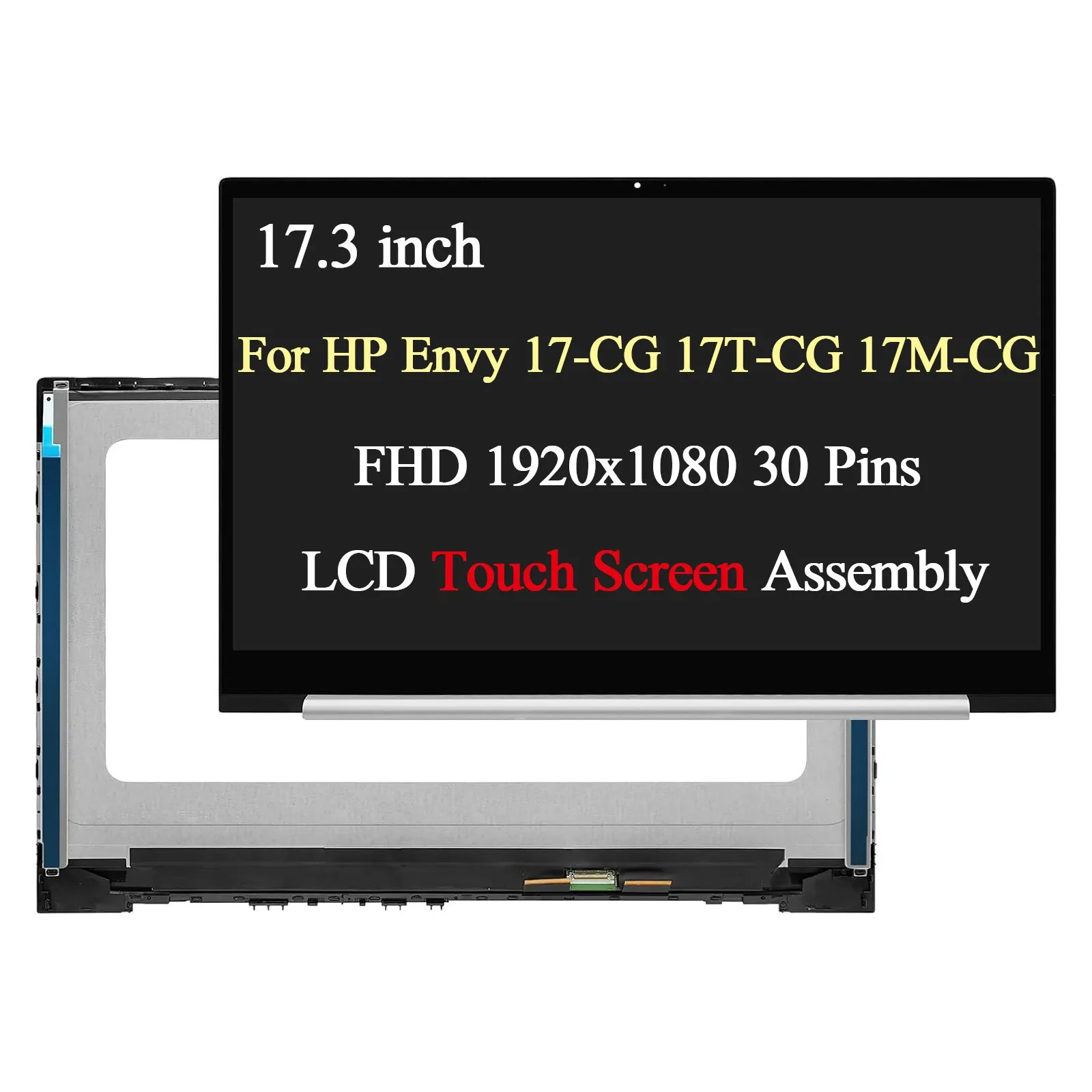

L87971-001 для Envy 17-CG 17T-CG 17M-CG 17,3-дюймовый FHD ЖК-дисплей с сенсорным экраном, 30 контактов
