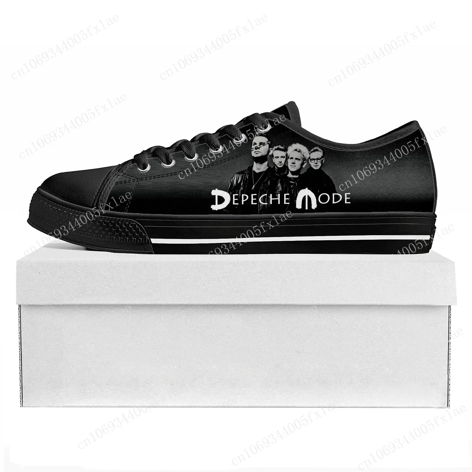 Depeche Rock Band Mode Low Top High Quality Sneakers Mens Womens Teenager Canvas Sneaker 3D Print Casual Couple Shoe Custom Shoe