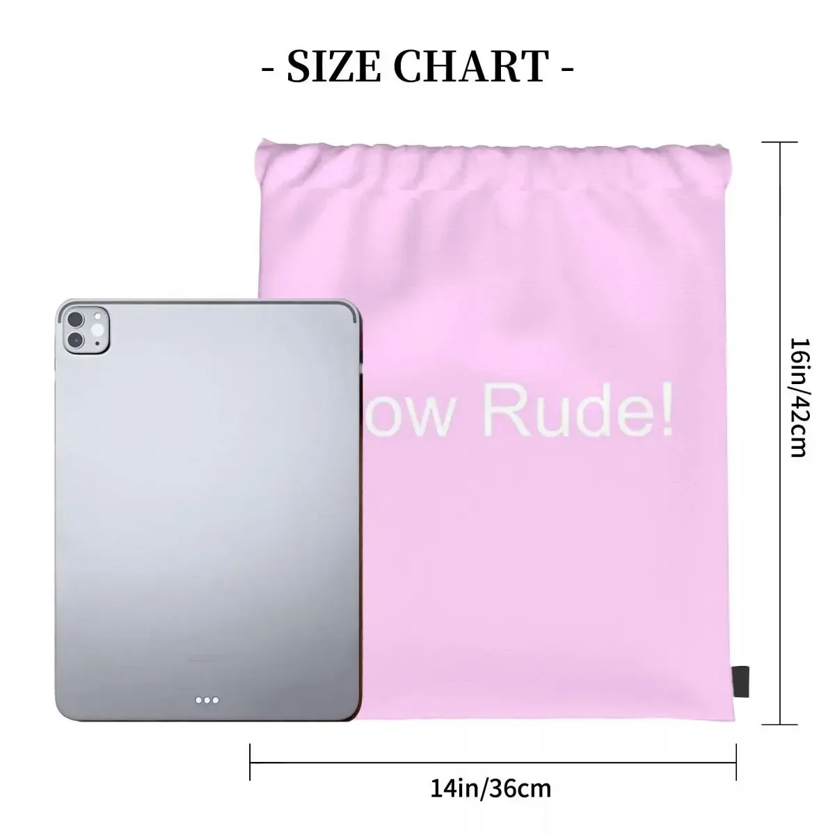 HOW RUDE Backpacks Fashion Portable Drawstring Bags Drawstring Bundle Pocket Sundries Bag BookBag For Man Woman School