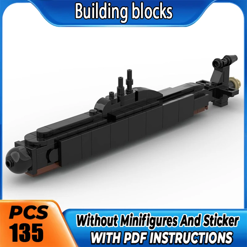 Exquisite Brand New MOC Blocks Akula-Class Nuclear Submarine Technical Modules Bricks Model Gift Christmas Toy DIY Assembly Set