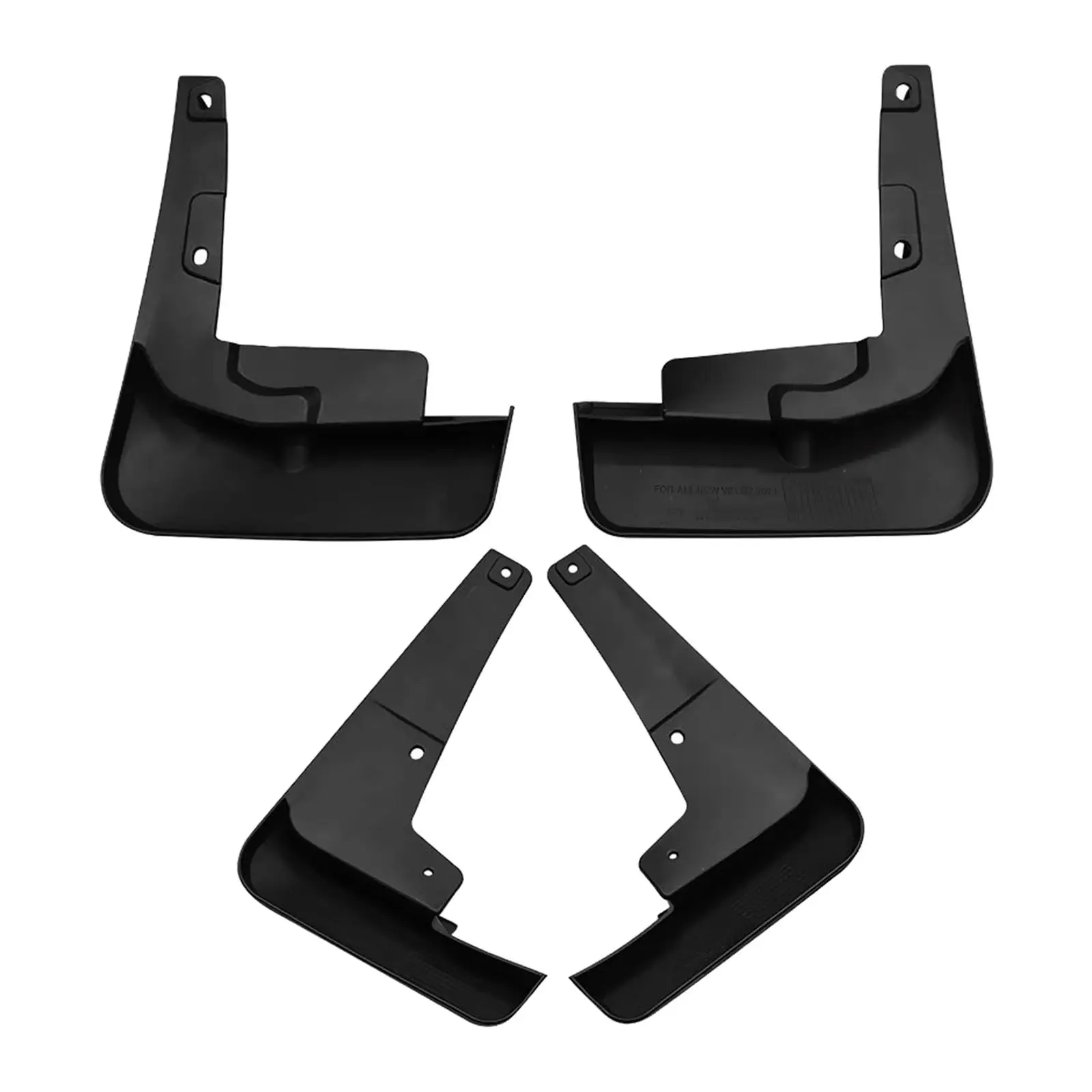 4 Pieces Front and Rear Mud Flaps, Mudguard No Collision Mudflaps Splash Guards for Easily to Install Stable Performance