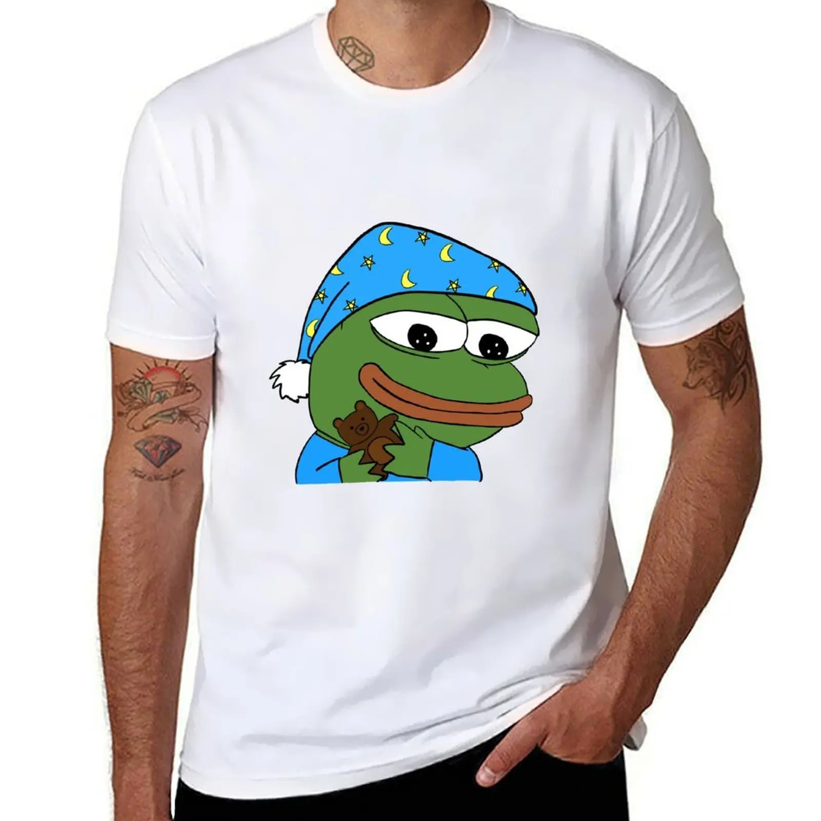 

bedtime pepe - sleepo peepo T-Shirt t shirts for man cotton funny man t shirt summer T-Shirt