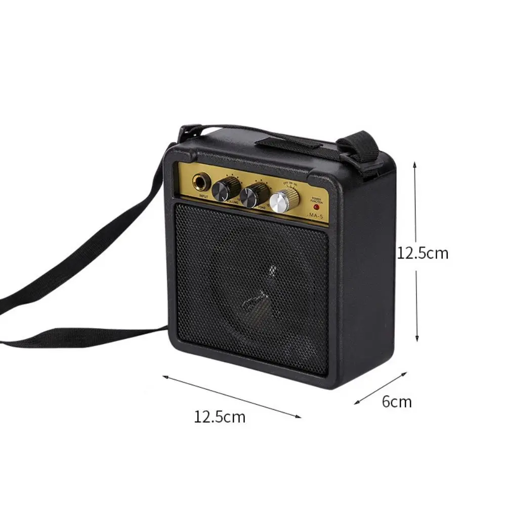 5W Guitar Amp Speaker Low-power Consumption with Back Clip Acoustic Guitar Amplifier Adjustable volume Electric Bass Speaker view 6