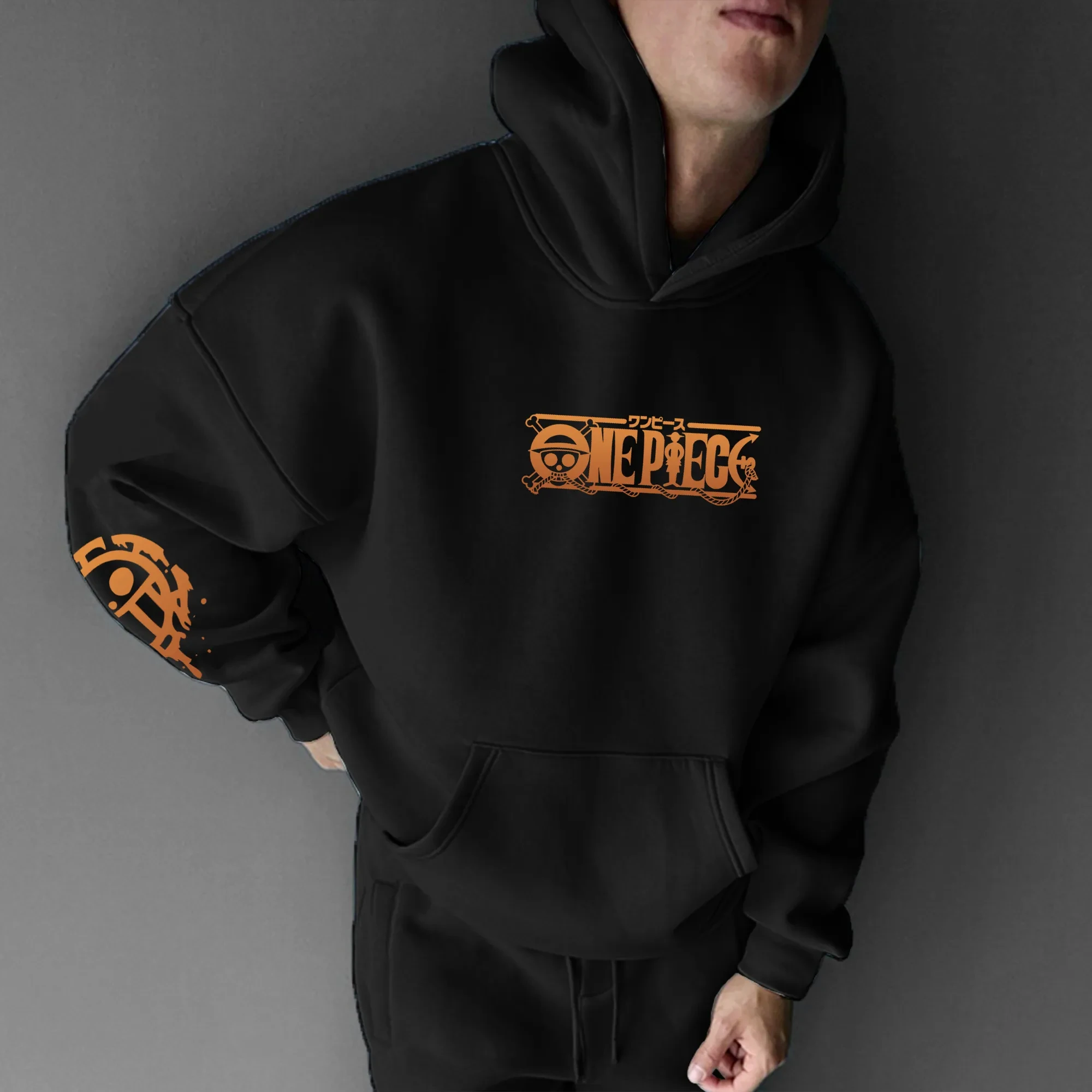 เสื้อฮู้ดลายวันพีซ ลูฟี่ เกียร์ 5 นิคา รีเวนจ์ แบ็ค พริ้นท์ สำหรับผู้ชาย สีแดง ผ้าฝ้าย สไตล์ลำลอง แขนยาว สำหรับฤดูใบไม้ร่วงและฤดูหนาว แฟชั่นสตรีทแวร์ อนิเมะ