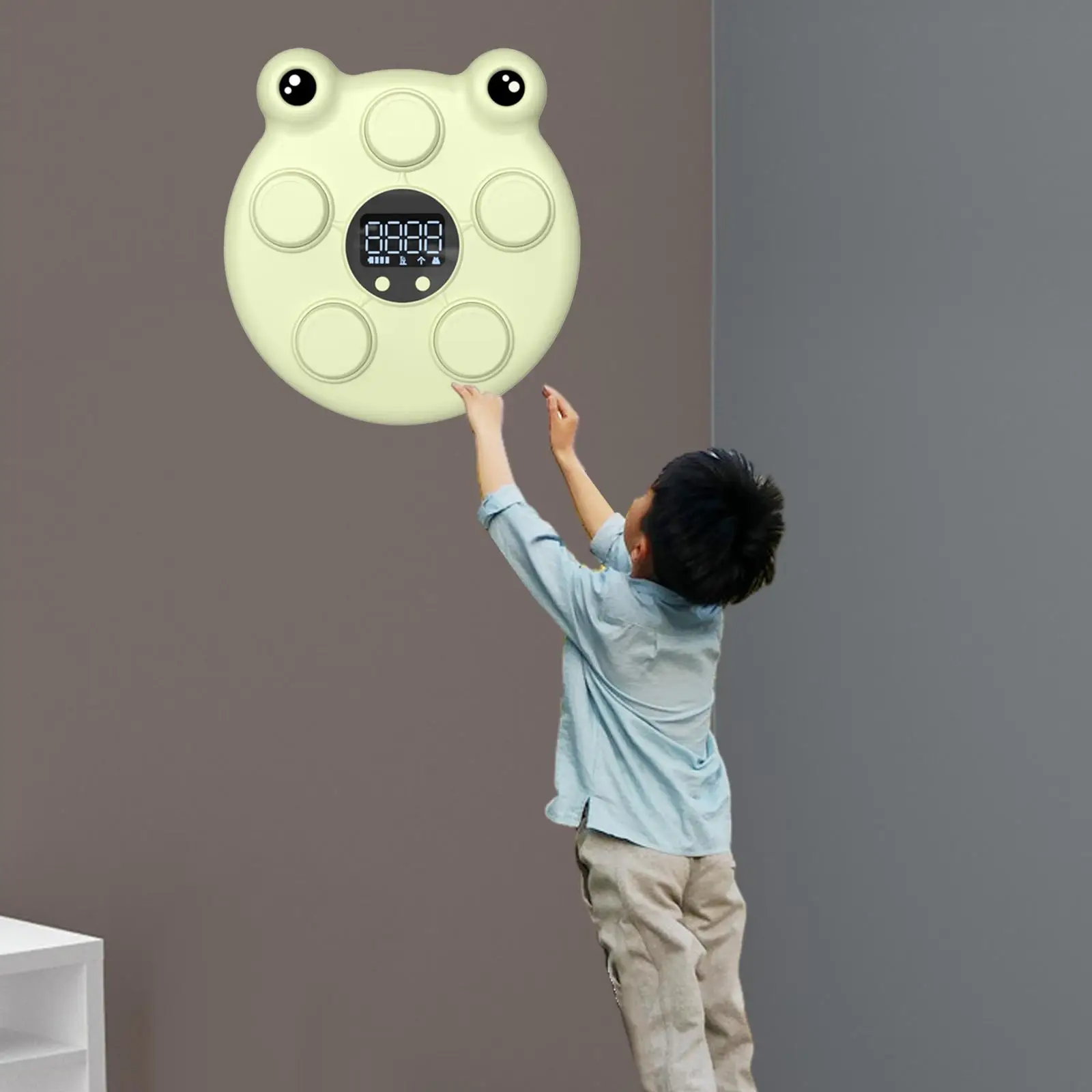 Kids Frog Touch High Jump Counter Child Kids Exercise Height Touch Device for