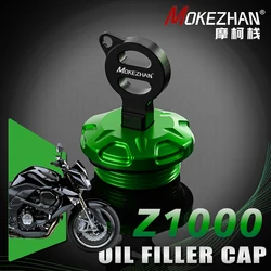 Motorcycle Accessories Aluminum Anti theft Engine Oil Filler Cap Cover For Kawasaki Z1000 Z 1000 2003-2008 2007 2006 2005 2004