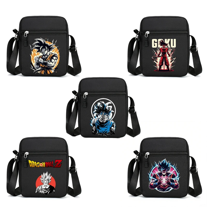 

Dragon Ball Goku Shoulder Bag for Men Anime Crossbody Bags Boy Girl Kawaii Canvas Square Messager Women Travel Sport Gift