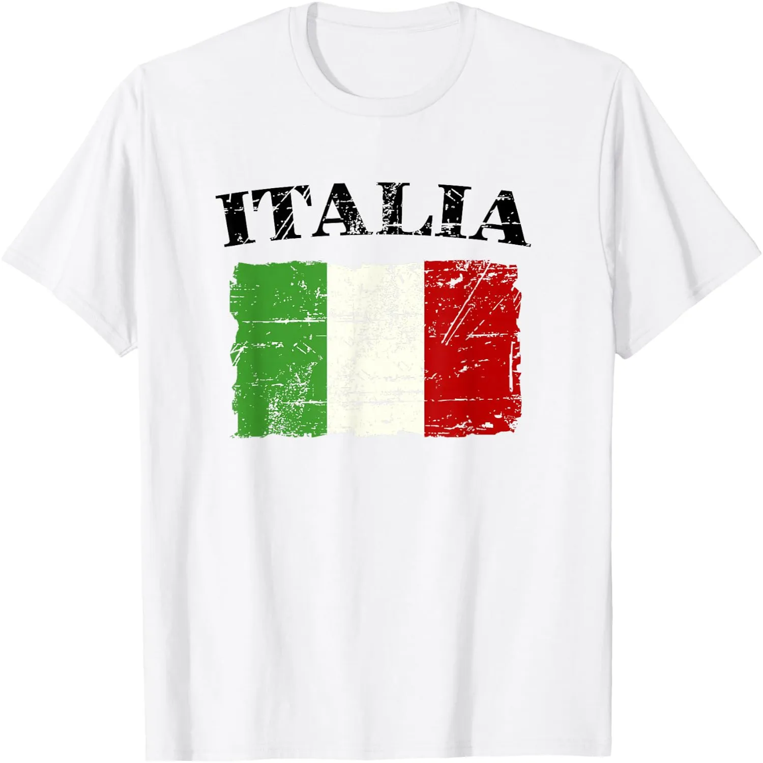 Italian Vintage Flag - Italy Retro Banner Ensign T-Shirt Cotton t-shirt, Vintage t-shirt,