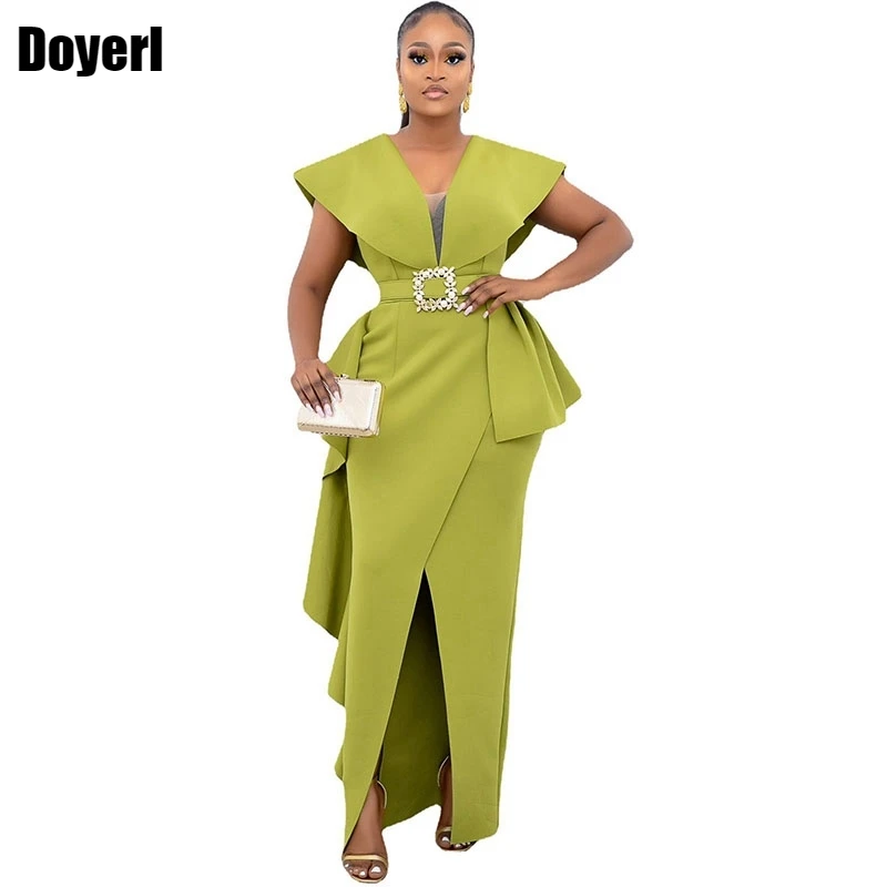 

Long Elegant Evening Dresses for Women Party Club Sexy Birthday Dress Autumn Fashion Slit Bodycon Maxi Dress Wedding Guest