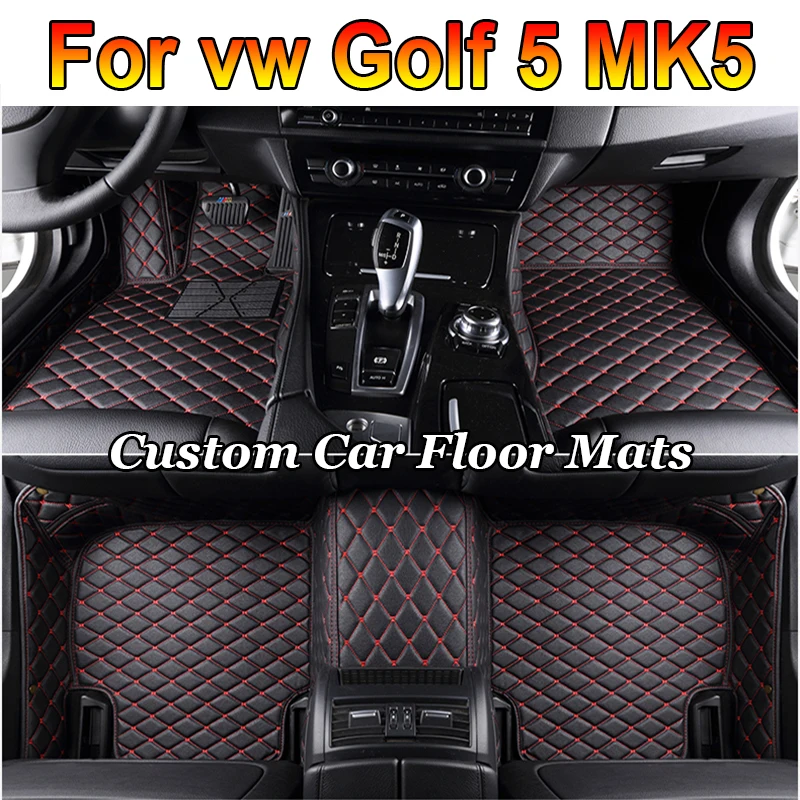 

Car Floor Mats For Volkswagen vw Golf 5 MK5 2008 2007 2006 2005 2004 Carpets Foot Pads Accessories Interior Rugs Replacement