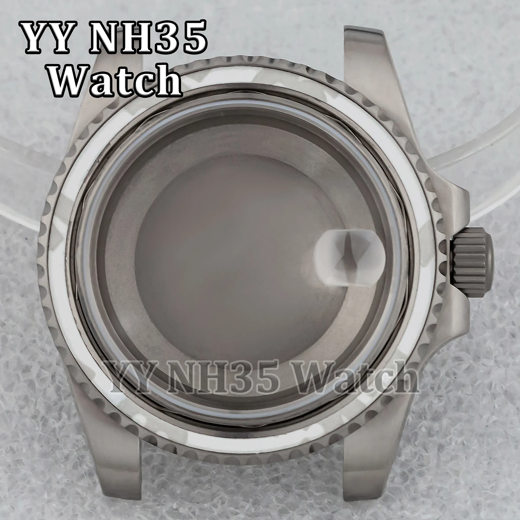 

NH35 Case Titanium Watch Case for SUB GMT Watches Sapphire Crystal 40mm Watch Case fit NH34/NH35/NH36 Automatic Movement