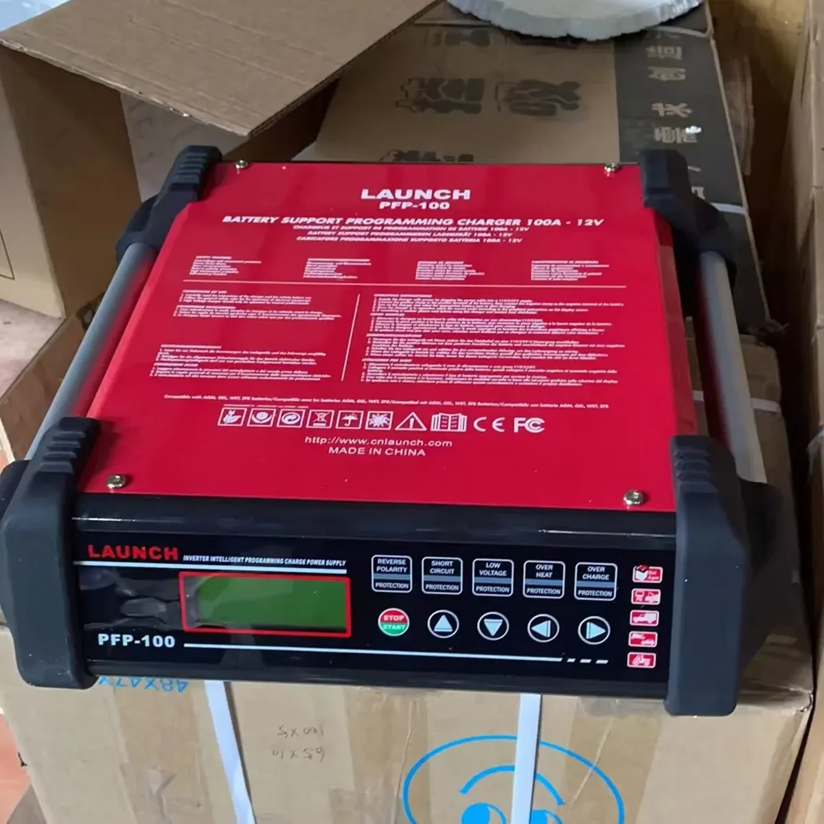 Para lanzar PFP-100 cargador y mantenedor de batería de diagnóstico avanzado 220V PFP100 herramienta eléctrica Flash de programación para automoción
