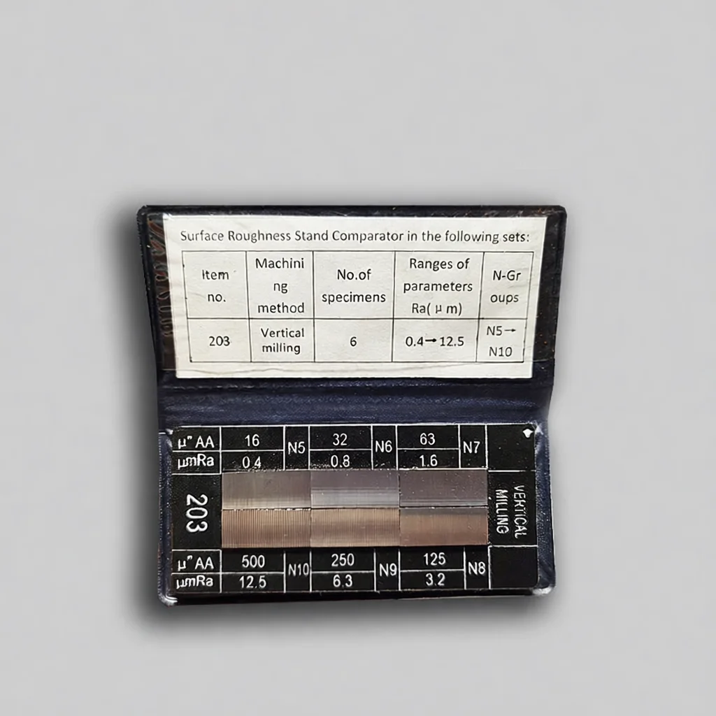 Industrial Surface Roughness Comparison Gauge Lathe Milling Machine Finish Checker Metalwork Quality Assurance Test Block