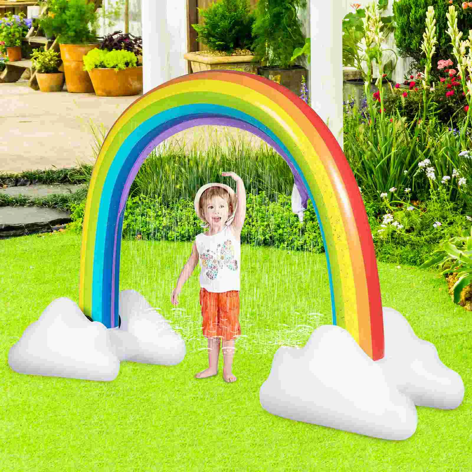 Summer Playing Toy Sprinkler Arch Childrens Toys Outdoor Gaming Inflatable Water