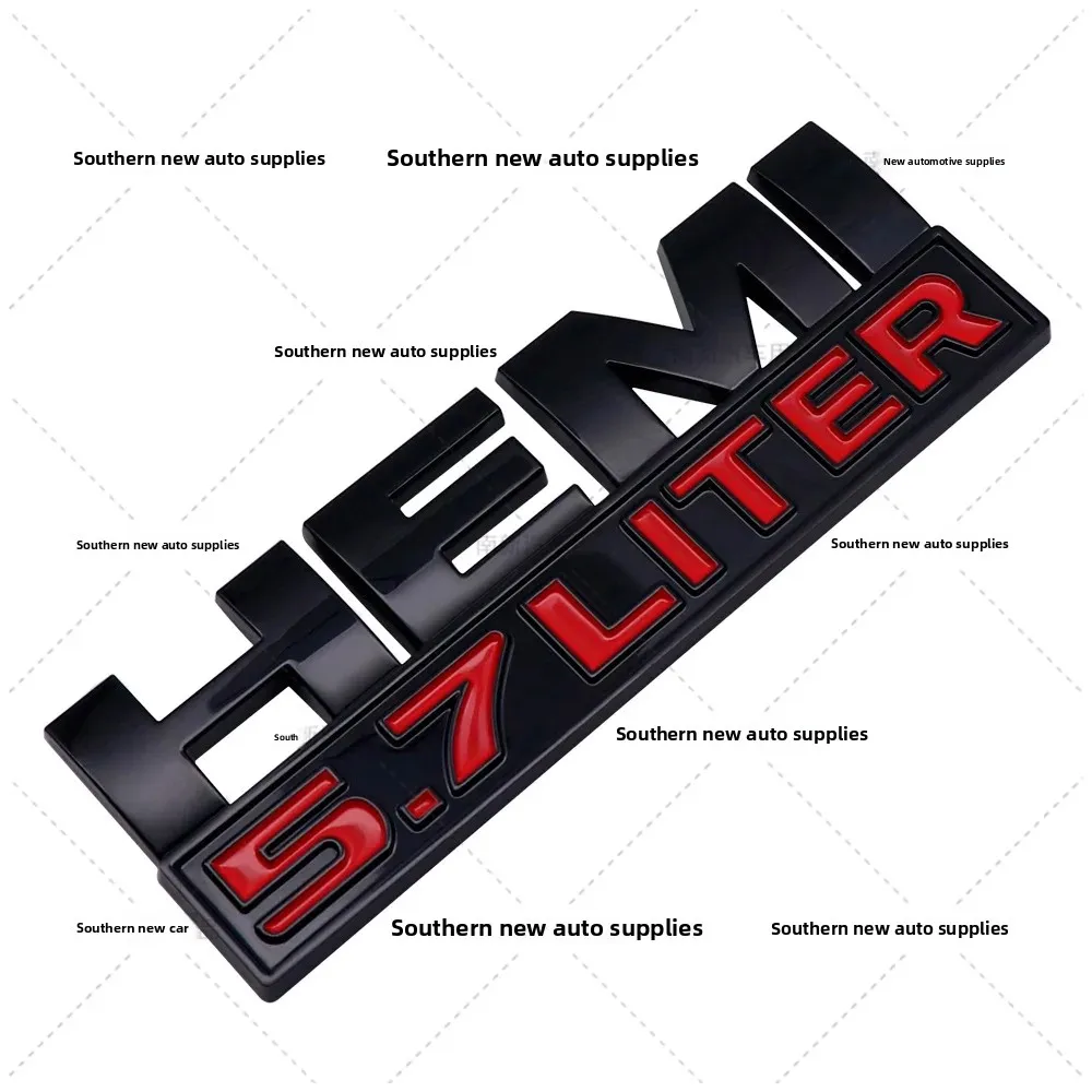 نمط جديد جيب جراند شيروكي 5.7L HEMI 6.4Liter شعار السيارة ملصق لاصق لامع ورائع تعديل ABS المواد عالية الجودة مركبة مائي
