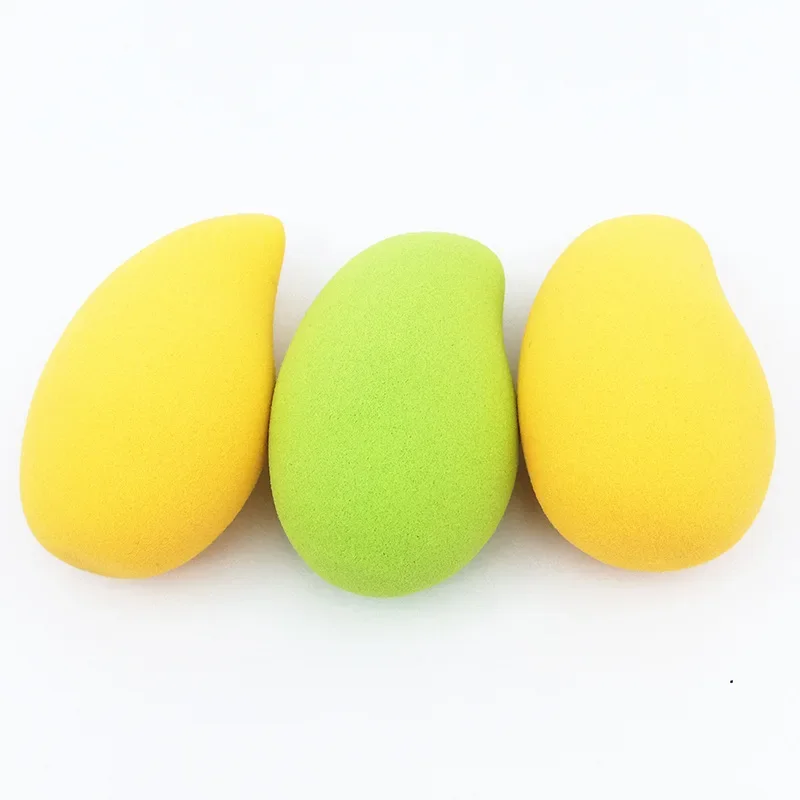 Mango Form Schönheit Make-up Ei Blase Wasser wird größer Nicht-Latex niedlichen Puder quaste q Bombe Schönheit Schwamm Foundation Make-up-Tool