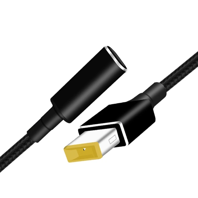 直流ビッグスクエア to USB C PD 高速ラップトップ充電ケーブルコード 65W 15cm