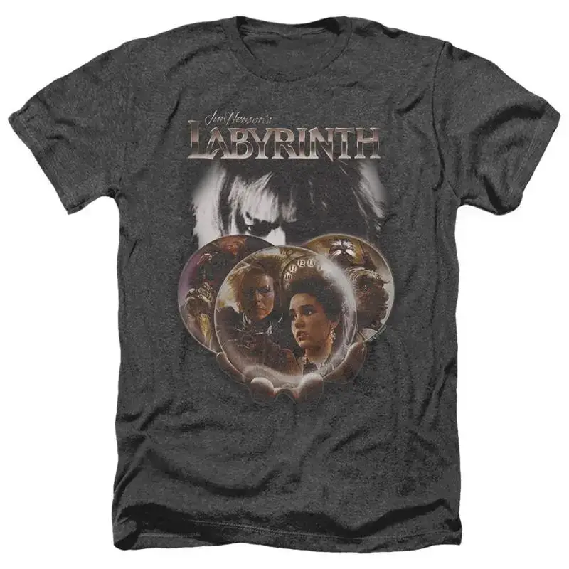 LABYRINTH GLOBES Licensed Adult Men's Heather T shirt SM 3XL