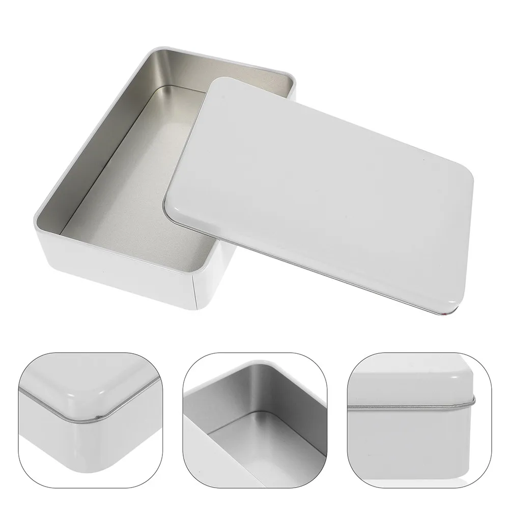 3Pcs Tinplate Storage Boxes with Lids Reusable Decorative Cookie Tins for Tiramisu Dessert Packaging Candy Chocolates Gifts