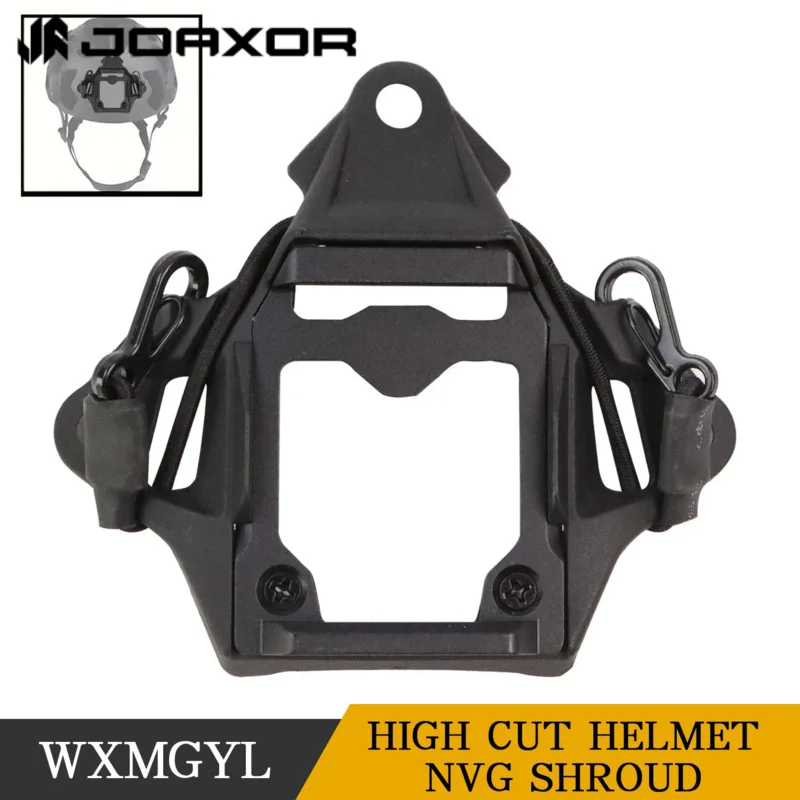 JOAXOR Fast SF High Cut Helmet NVG Mount Shroud Lightweight Airsoft Helmet Modular Bungee Shroud for L4G24 L4G19 NVG Mount