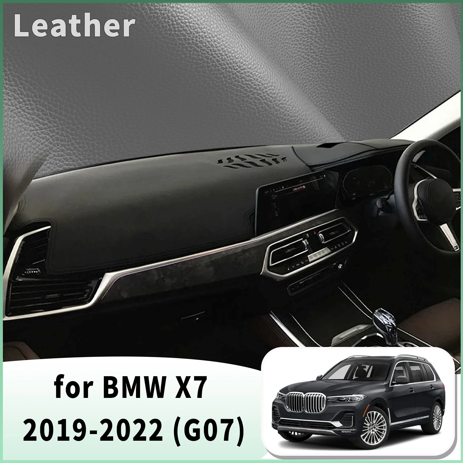 for BMW X7 G07 2019 2020 2021 2022 Dash Mat Dashboard Cover Dashmat Universal Anti-Reflection Heat Insulation Sun Protection
