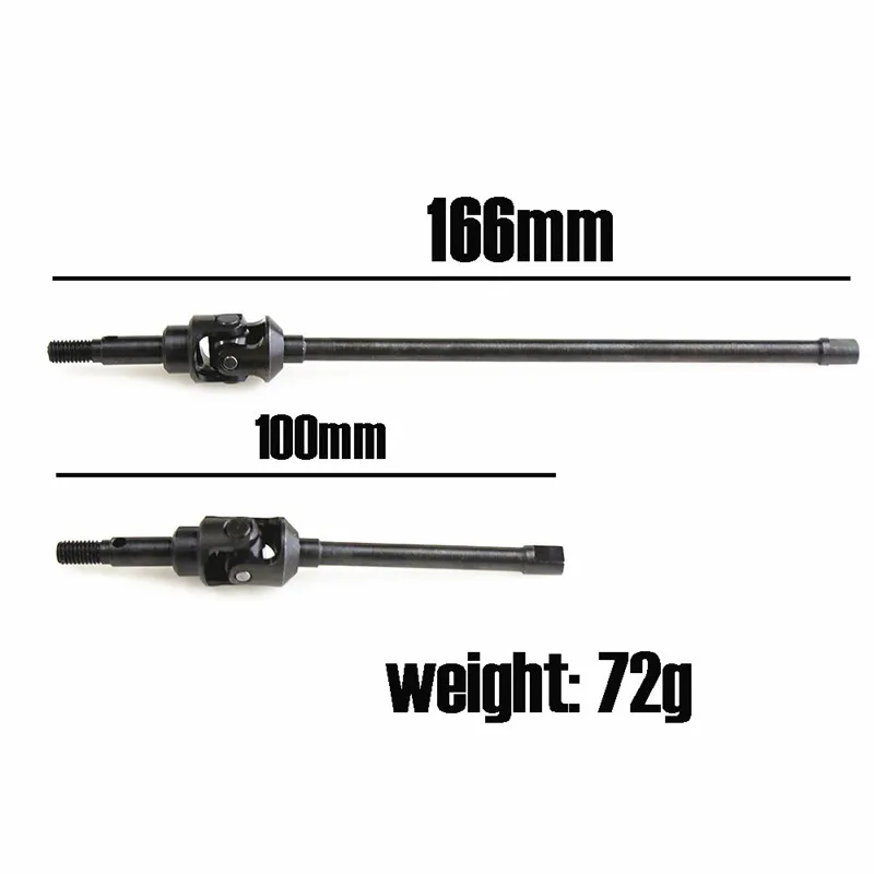 2Pcs Pipe Frame RC Car Universal Axle Set Drive Shaft AR14B Spare Parts for Off-road Axial RBX10 Ryft AXI232043