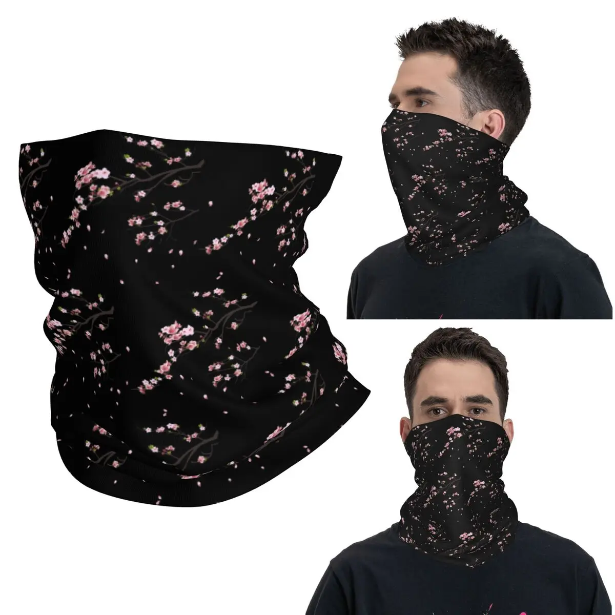 

Сакура японский бандана с цветком вишни на шею шарф с принтом теплый велосипедный шарф унисекс для взрослых