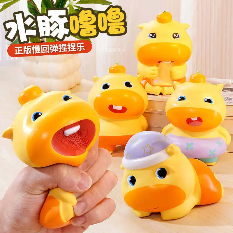 

Mokau Authorized Capybara Lulu Squishy Slow Rising Soft Decompression Toy Office Desk Vent Decor Stress Relief Gift For Adults