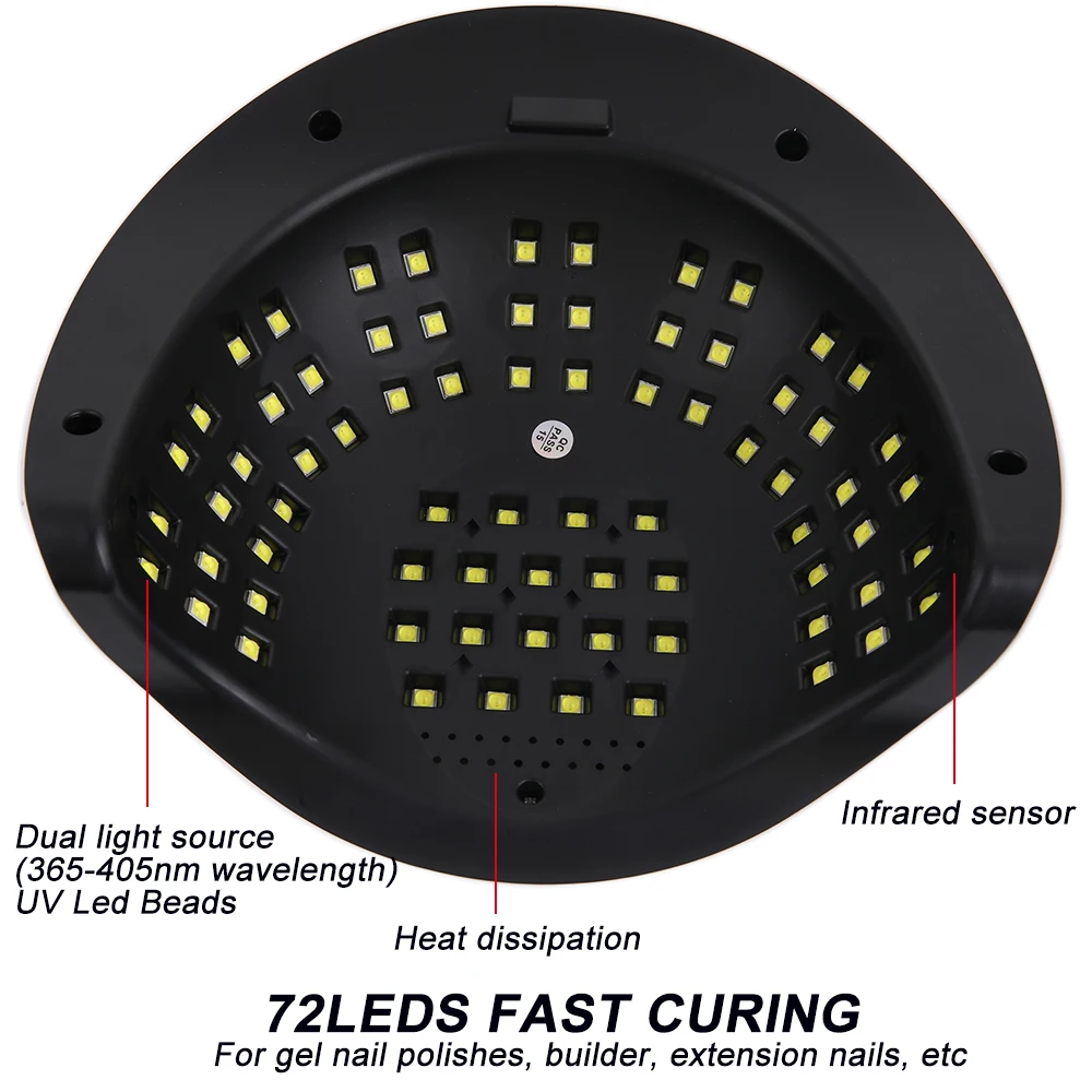 72 Leds SUNX 21MAX Nageldroger UV LED Nagellamp Voor Sneldrogende Gel Nagellak Curing Light Manicure Machine Nail Art Tool