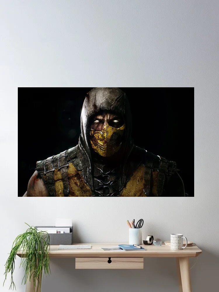 Mortal Kombat, Print Art Canvas Poster, For Living Room Decor, Home Wall Picture