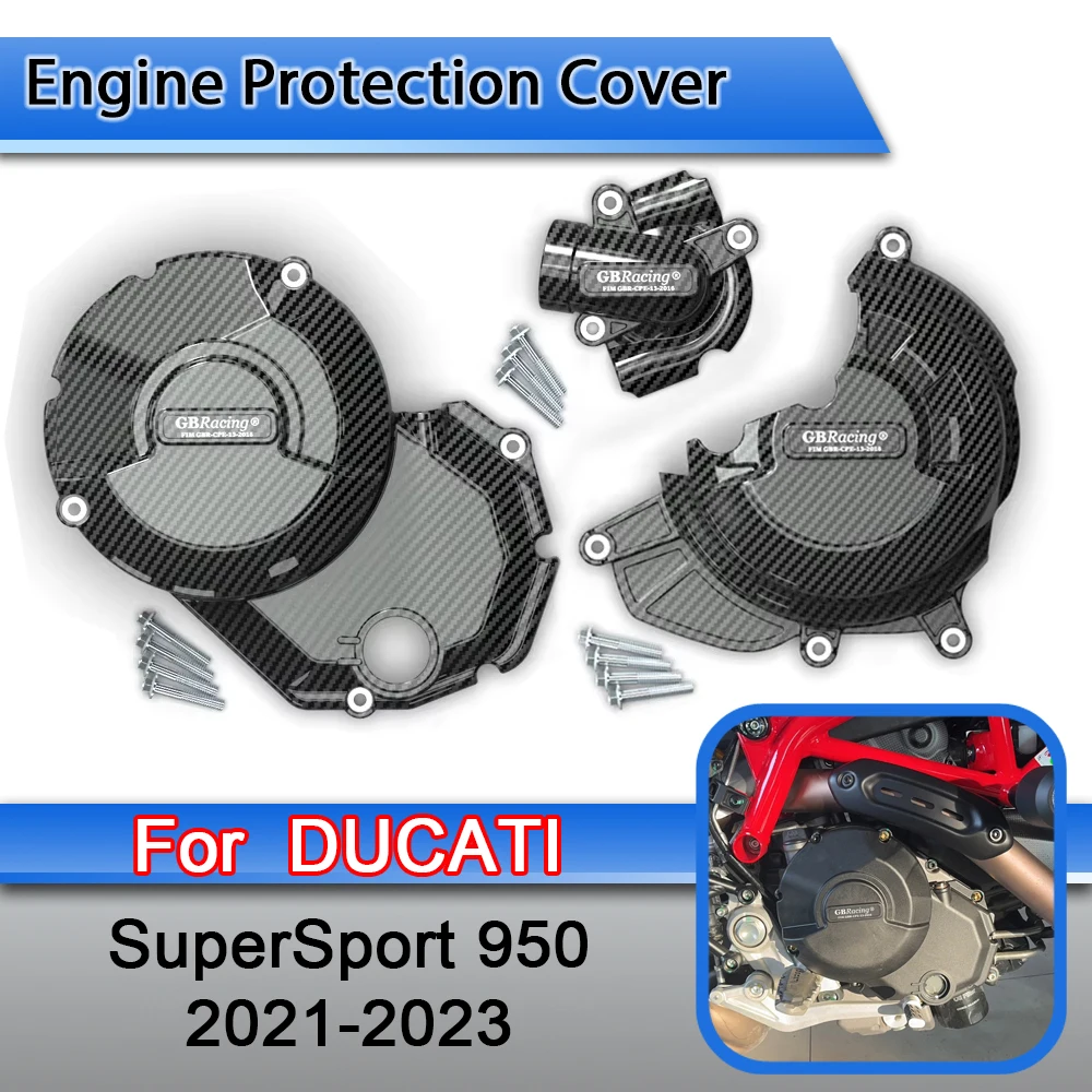 

For Ducati SuperSport 950 2021 2022 2023 Motorcycles Engine Protection Cover For GBR acing