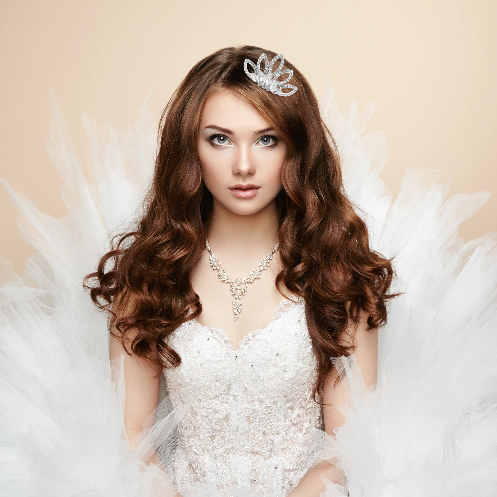 

1 шт., красочная расческа для волос со стразами и короной, свадебная вставка для женщин, аксессуар для невесты ручной работы, свадебный инструмент для укладки волос