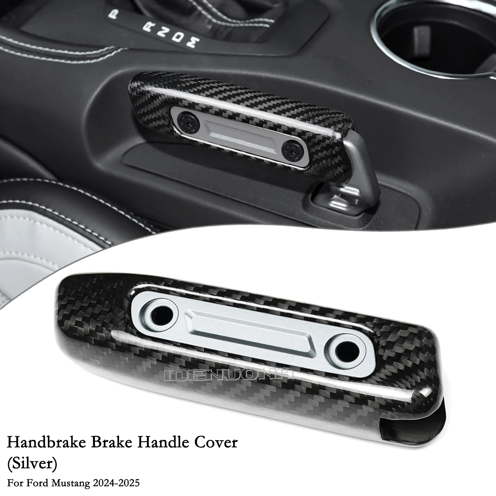 Interior Handbrake Bar Grip Handle Trim For Ford Mustang 2024-2025