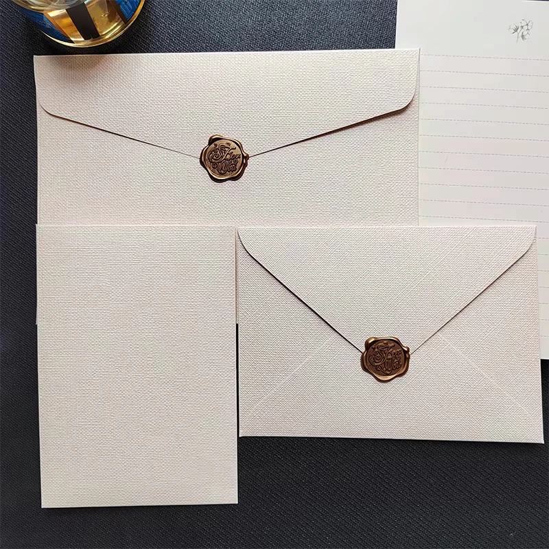 30 sztuk/partia koperty na zaproszenia ślubne biznes wysokiej jakości 250g 17.5x12.5cm tekstura papierowe artykuły papiernicze torba do przechowywania