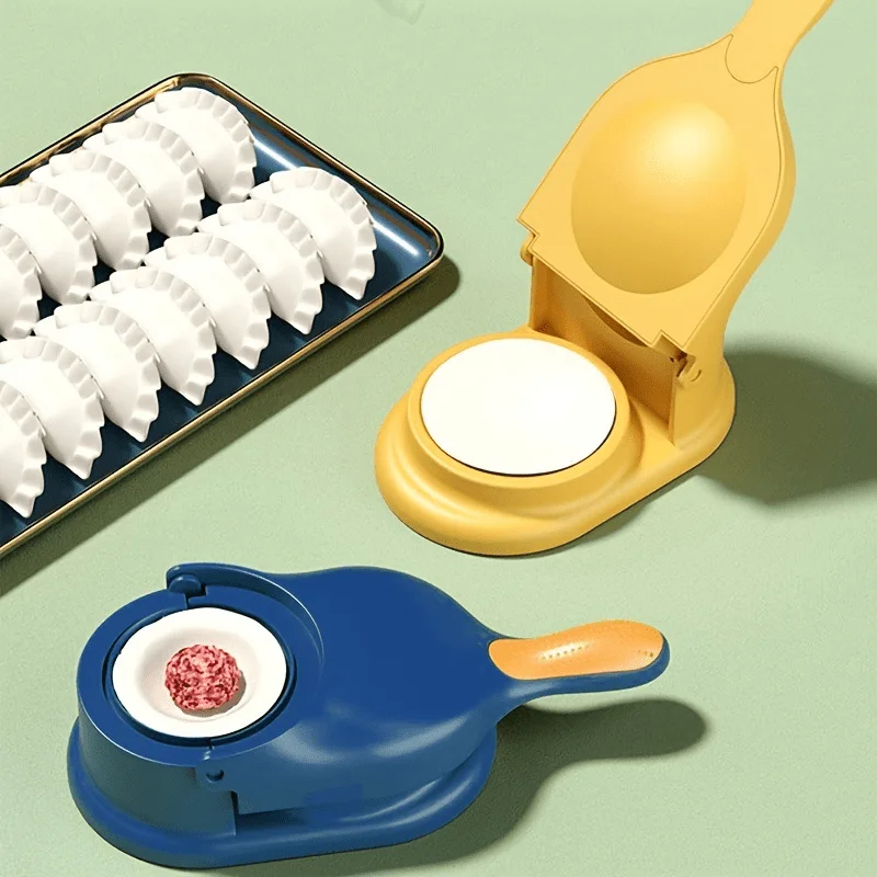 1PC Dumpling making tool, kitchen and household multifunctional 2-in-1, rolling dough, bun and dumpling pressing tool