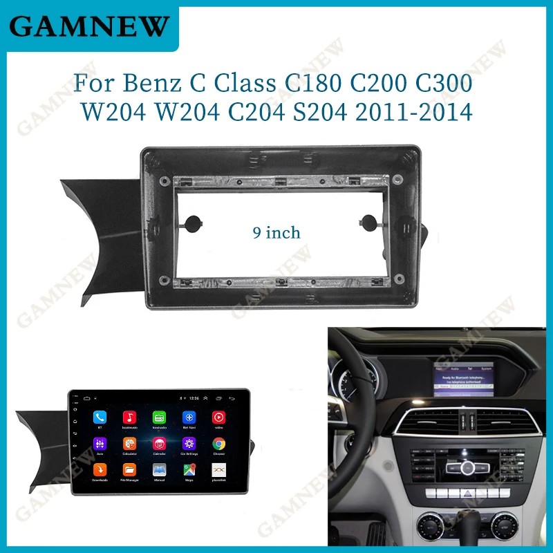 

9 Inch Car Frame Fascia Adapter Canbus Box Decoder For Benz C Class C180 C200 C300 W204 W204 C204 S204 2011-2014