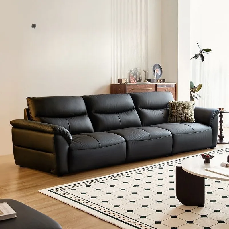 Большая черная корова, мягкий островный диван, светлый роскошный стиль, клавиши фортепиано для гостиной