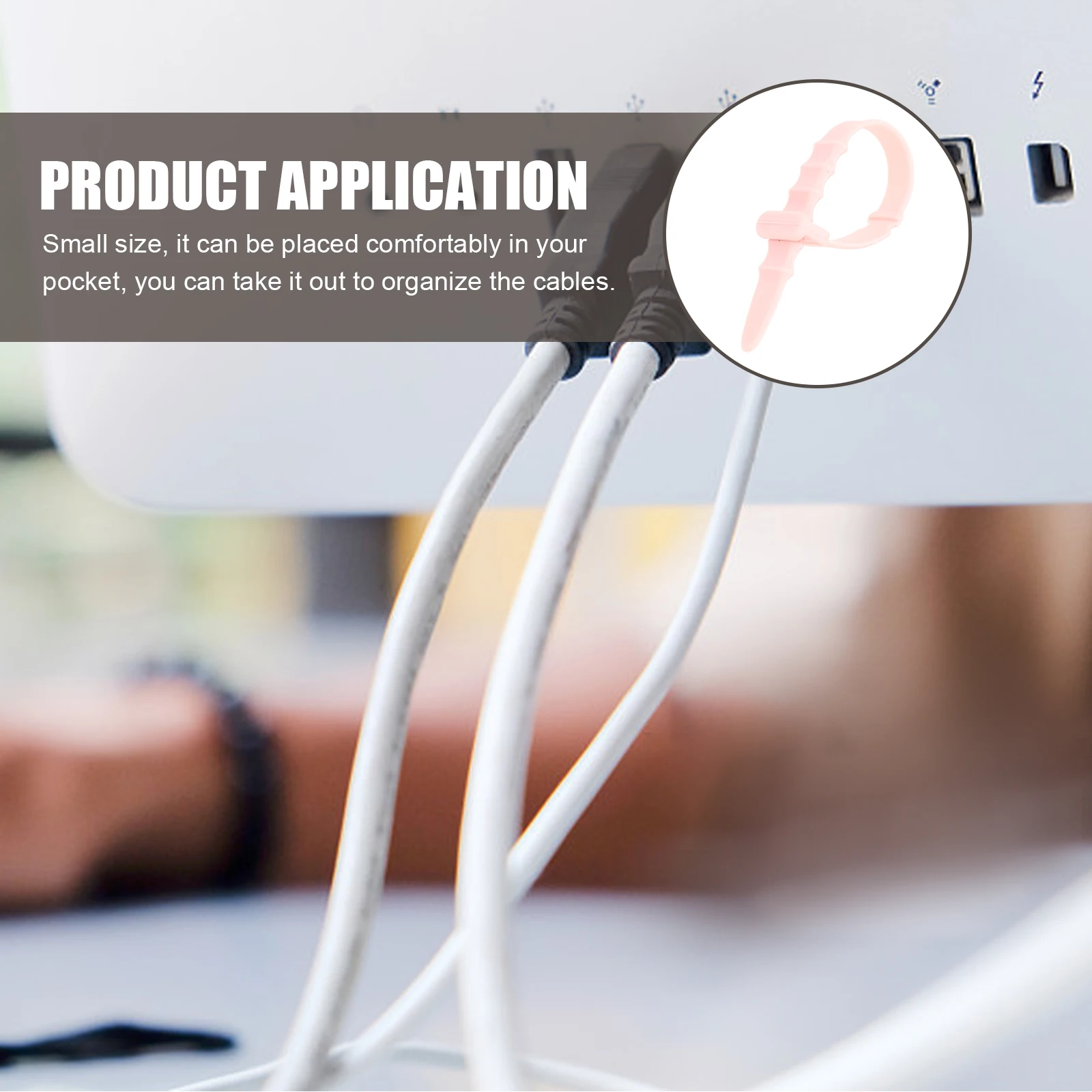 40 قطعة منظم الكابلات سيليكون سلك تثبيت كليب لسلك البيانات سماعة التفاف مرتبة أداة كابل نقل بيانات المنظمون سلك اللفافات #5