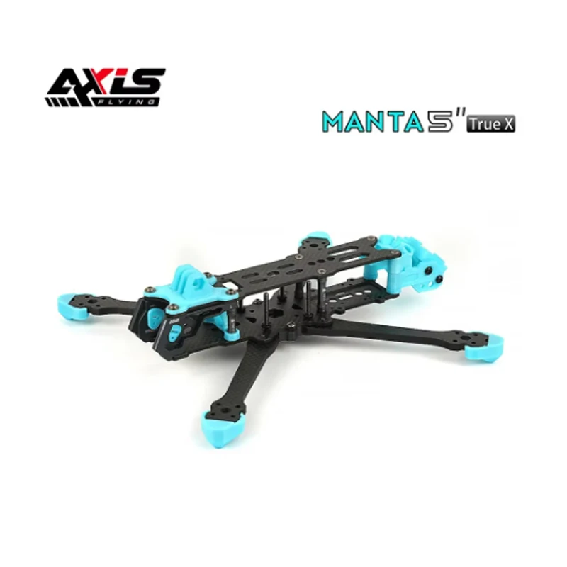 

Axisflying MANTA V2 5 inch Carbon Fiber True X Frame Kits 238mm Wheelbase 5mm Arm Thickness for RC FPV 5inch Freestyle Drone