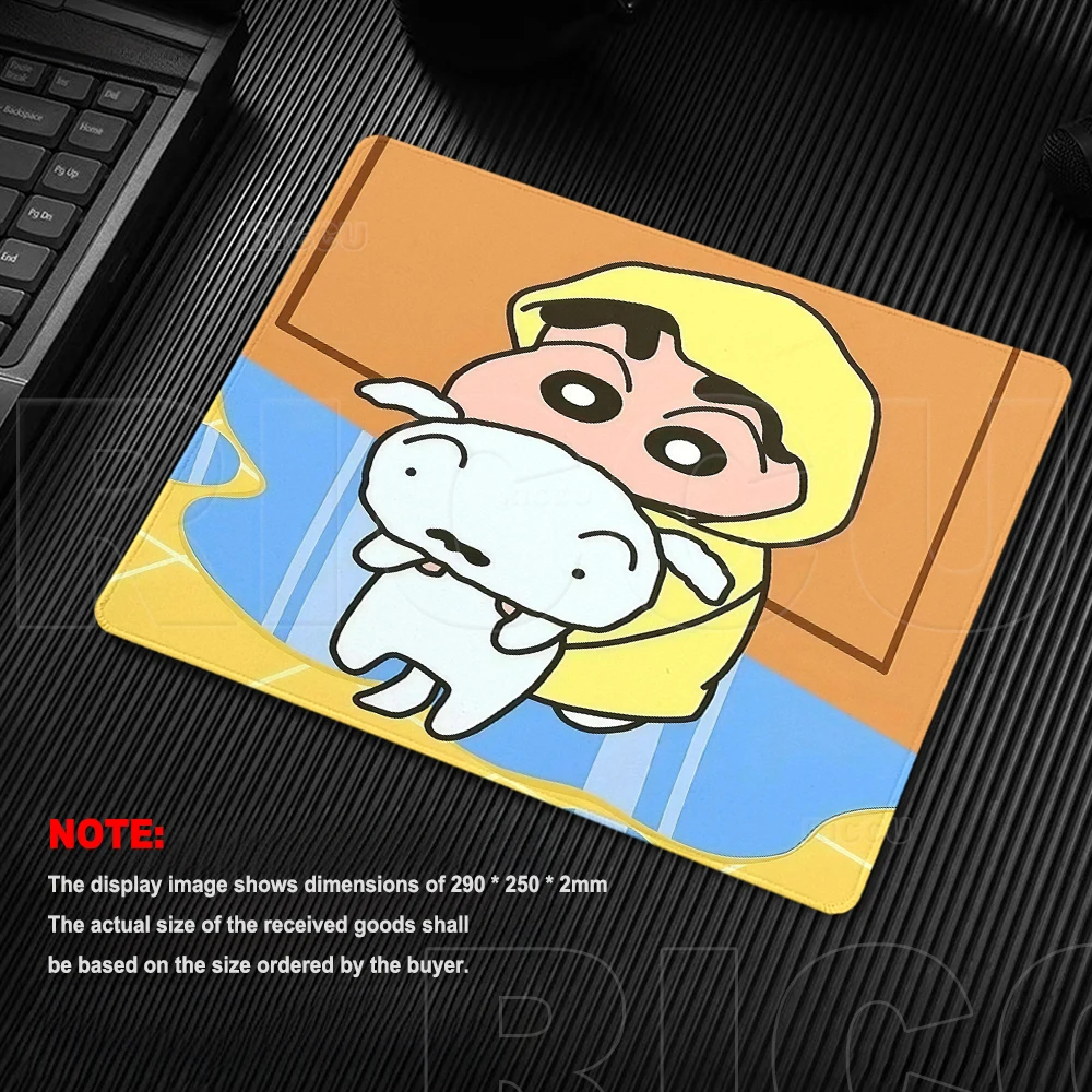 Anime Cartoon Mouse Pads C-Crayon Shin-chans Desk Mats Peripherals Computer HD Gamers Locking Edge Anti-slip Keyboard PC Carpets