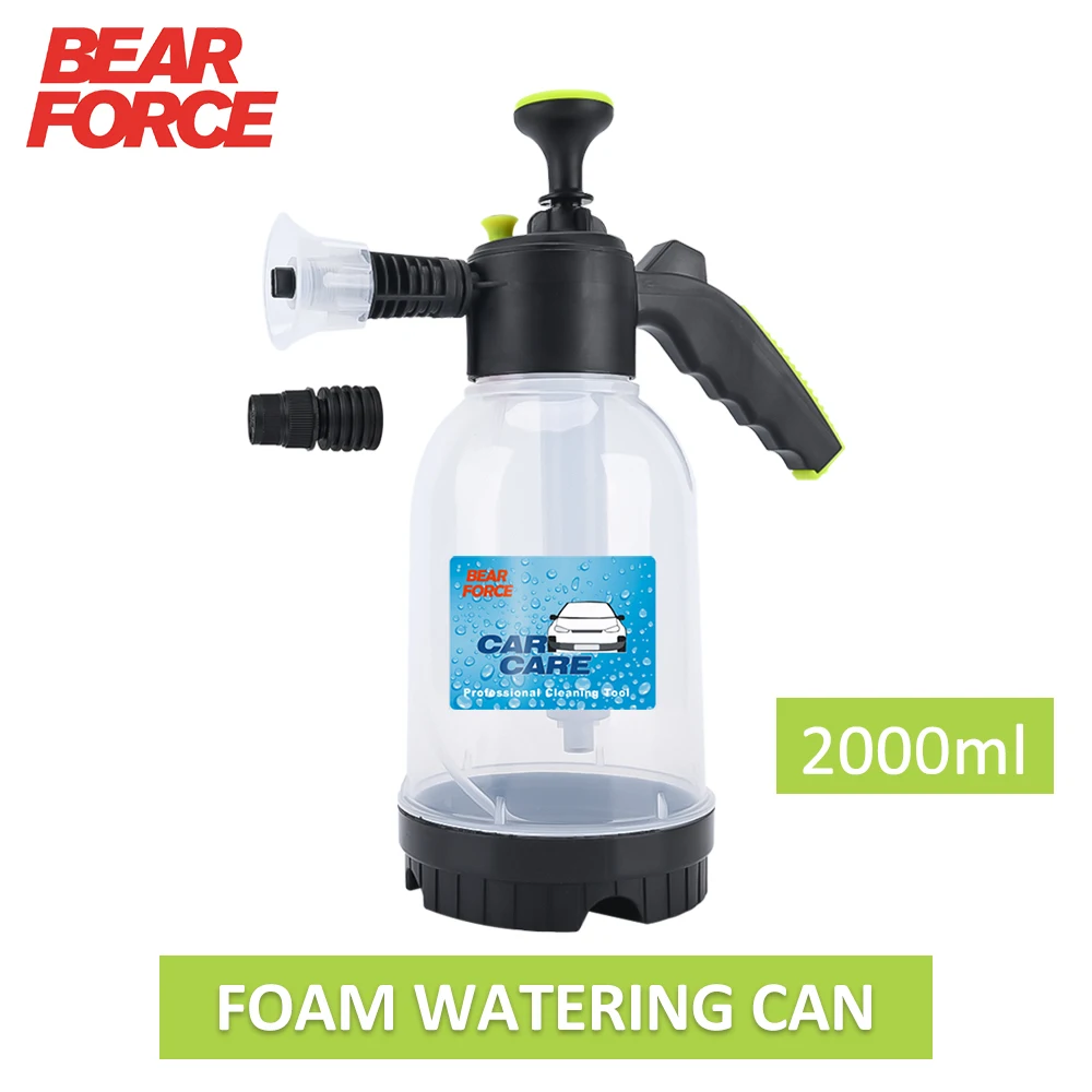 2L Hand Pump Foam Sprayer Snow Foam Gun Nozzle With Pressure Relief Valve Car Wash Spray Bottle Window Cleaning Tools