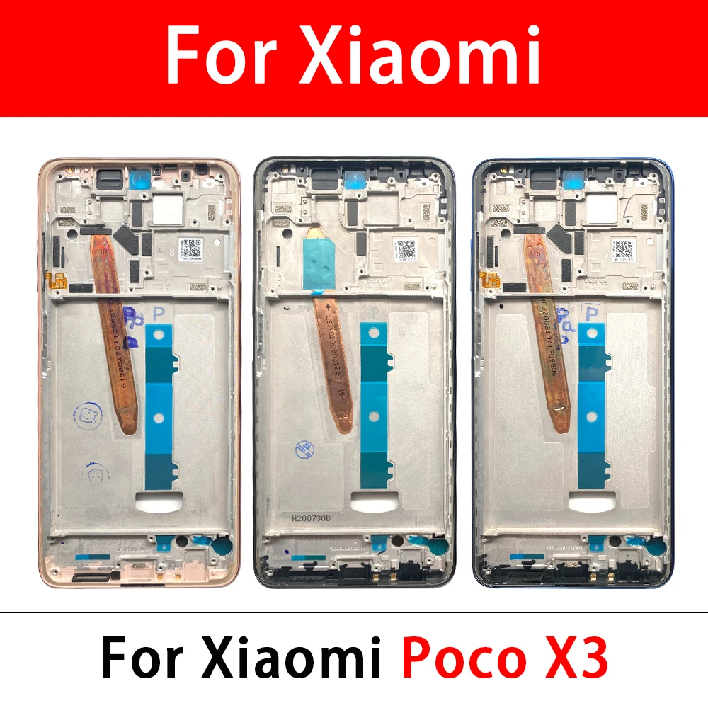 Front Housing Chassis Plate LCD Display Bezel Faceplate Holder Frame For Xiaomi Poco X3